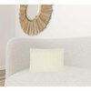 Homeroots 14 x 20 in. Off White Knotted Detail Lumbar Pillow 386007
